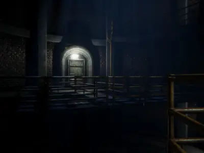 Modular Sewer Environment Low-poly 3D model