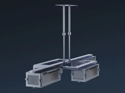 Chandelier Altalusse IL INL-9189P-04 Chrome 3D model