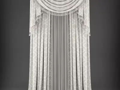 Curtain 3D model 342 Low-poly 3D model
