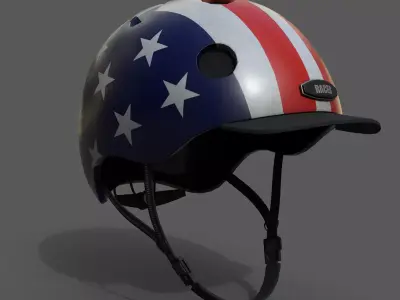 Helmet spot Generic camp human Hat 3d model  Low-poly 3D model