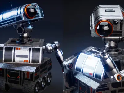 Sci-Fi Construction Robot 3D model