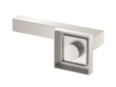 Eurospec Alvar Mitred Stainless Steel Door Handle 3D model
