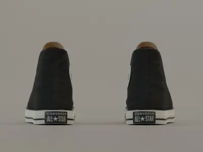 Converse Sneakers in 6 colors Low-poly 3D model