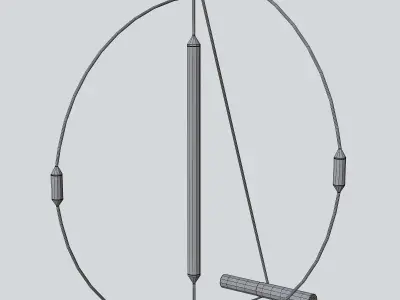 Wings Of The Wind Floor Lamp 3D model