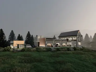 Mountain Villa Exterior 3D model