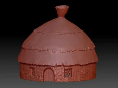 Gaul village houses vol 1 3D model