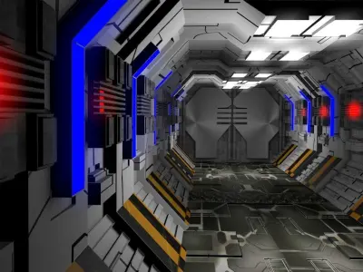 Sci Fi Corridor  3D model