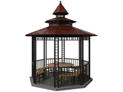 8 Corner Gazebo 3D model