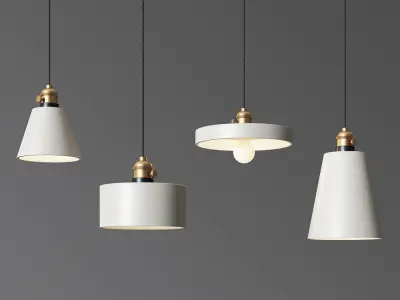 Pendant lamp shade silicone mold 3D model