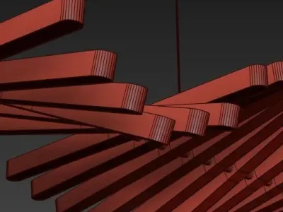 FLIGHT musical instrument hanging from ceiling 3D model