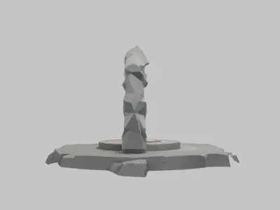 Mystical Stone Archway 3D Model Low-poly 3D model