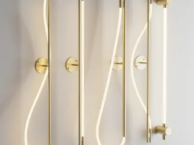 Wall light LIDVOR Lampatron Low-poly 3D model