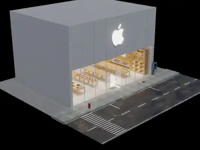 Apple Store 3D model