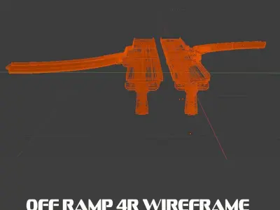 Off ramp 4r - freeway pack  3D model