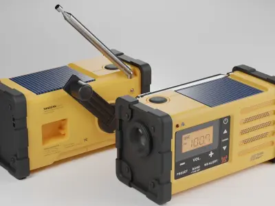 Emergency Radio SANGEAN MMR-88 Low-poly 3D model