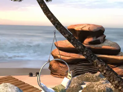 Sunset - Blender scene  3D model