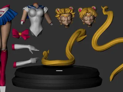 Sailor Moon - Serena figure 3D print model