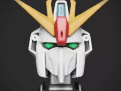 Bust Gundam Mecha 3D print model