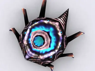 3DRT - Warbeast Monster - Turrchid Low-poly 3D model