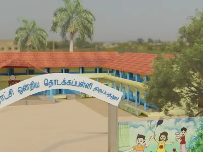 government school model Free 3D model