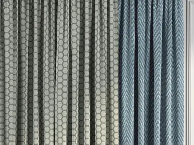 Curtain Set 80 3D model