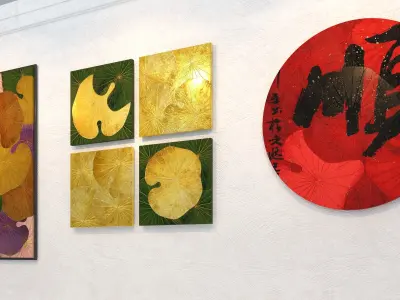 FRAME LOTUS LEAF Low-poly 3D model