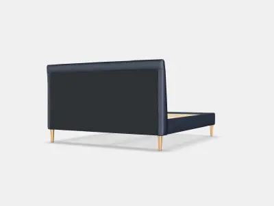 IDANAS Upholstered bed frame 1 Low-poly 3D model