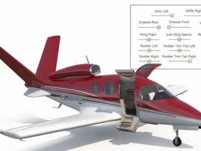  Cirrus Vision SF50 Personal Jet Rigged 