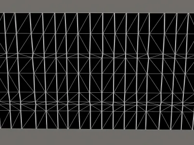 Wooden wall - NOT MODULAR - NO TILING Low-poly 3D model