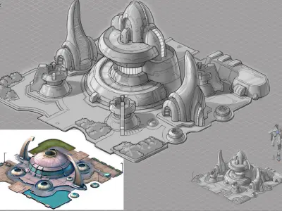 Heterogeneous - Endurance Module Institute 02 3D model