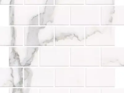 White Marble Subway Tile 3D Model  Texture