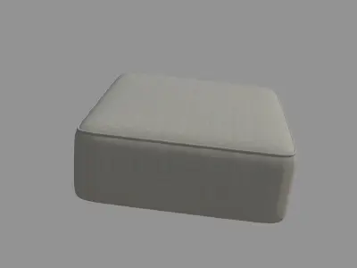 Single Sofa- Cushion 3D model