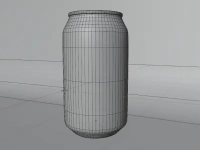 Coke Can 3D Model - Blender Cycles Render Low-poly 3D model