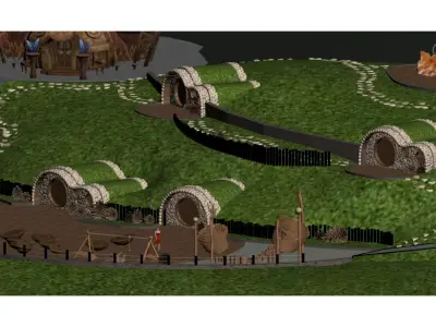 Hobbit-style Architecture 3D model