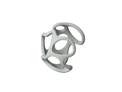 SciFi Cube Object No 34385 Low Poly Shape Texture