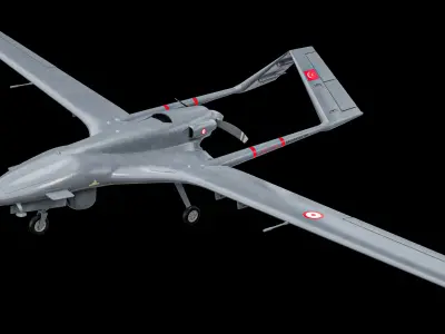  Rigged Bayraktar TB2 UCAV Drone Turkish Version PBR 