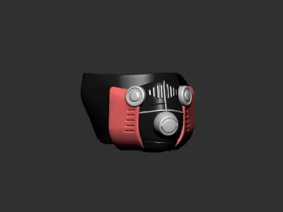 gas mask helmet high poly sculpt 3d printable  3D model