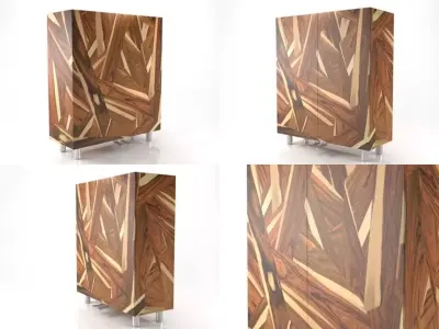 Bois de Rose random 3D model