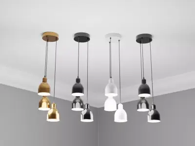 Pendant cluster light P696 3D model