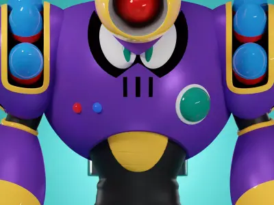 Napalm Man  Rockman Megaman Famicom nes 3D model 3D model