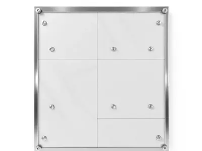 Metallic Wall Panel Model Pack Low-poly 3D model