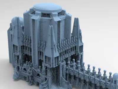 Ancient Ritual Tower walkway 2  3D model