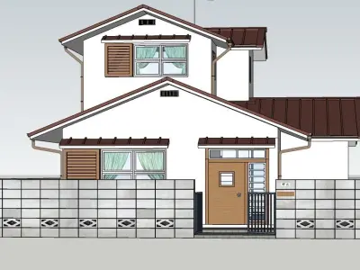 DOLAEMON Nobita House 3D-Scene 3D model 3D model