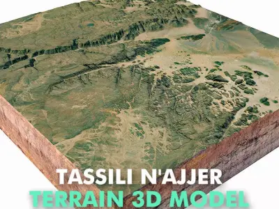 Tassili N Ajjer National Park Illizi Algeria 3D model