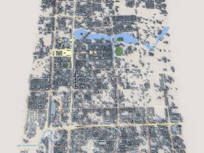 Beijing City China 3D model