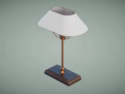 Daphne Table Lamp Low-poly 3D model
