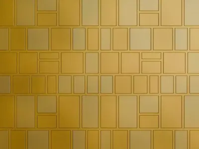 Powered Metal Golden Design PBR Seamless Texture