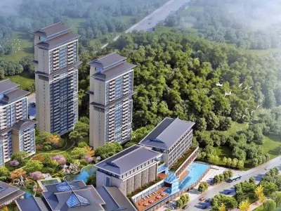 Luxury Waterfront Mixed-use Resort Complex 3D model