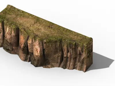 Explore the mountains - Cliff 01 3D model