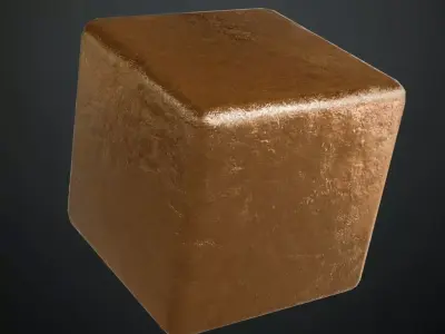 Hammered Polished Gold Surface PBR Seamless Texture